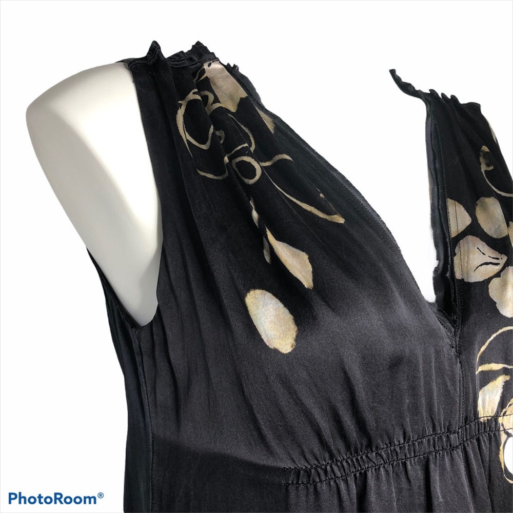Elie Tahari 100% Silk Black Floral Print Dress - Picture 5 of 15
